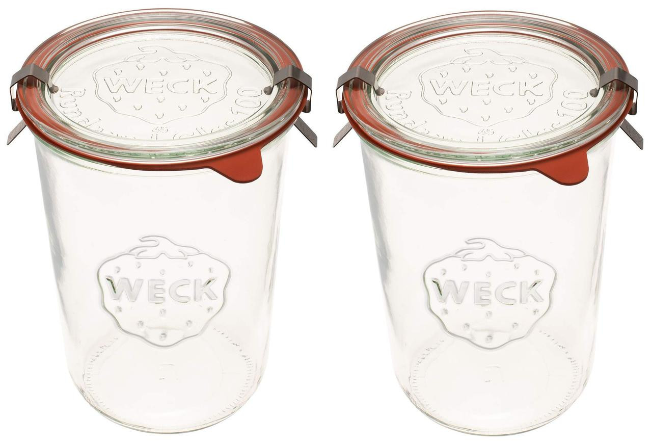 Weck glass canning jars